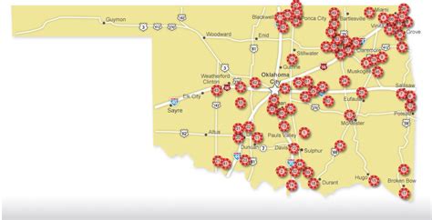 Oklahoma Casino Map .
